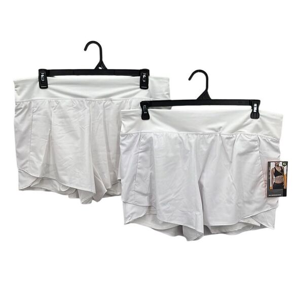 Women’s Active Sporty Lightweight Compression Shorts 2-Pack Size XL - Picture 1 of 5